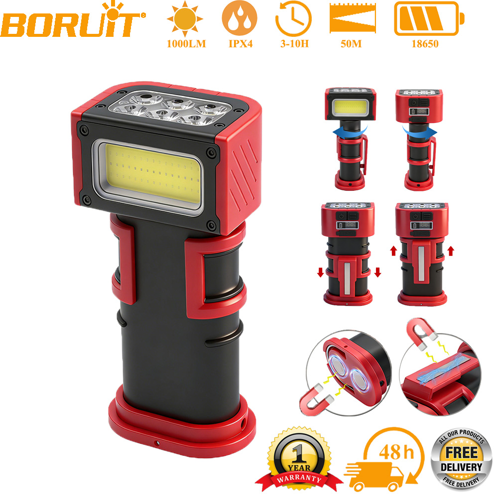 Fishing Hook - BORUiT Lampe de travail LED COB