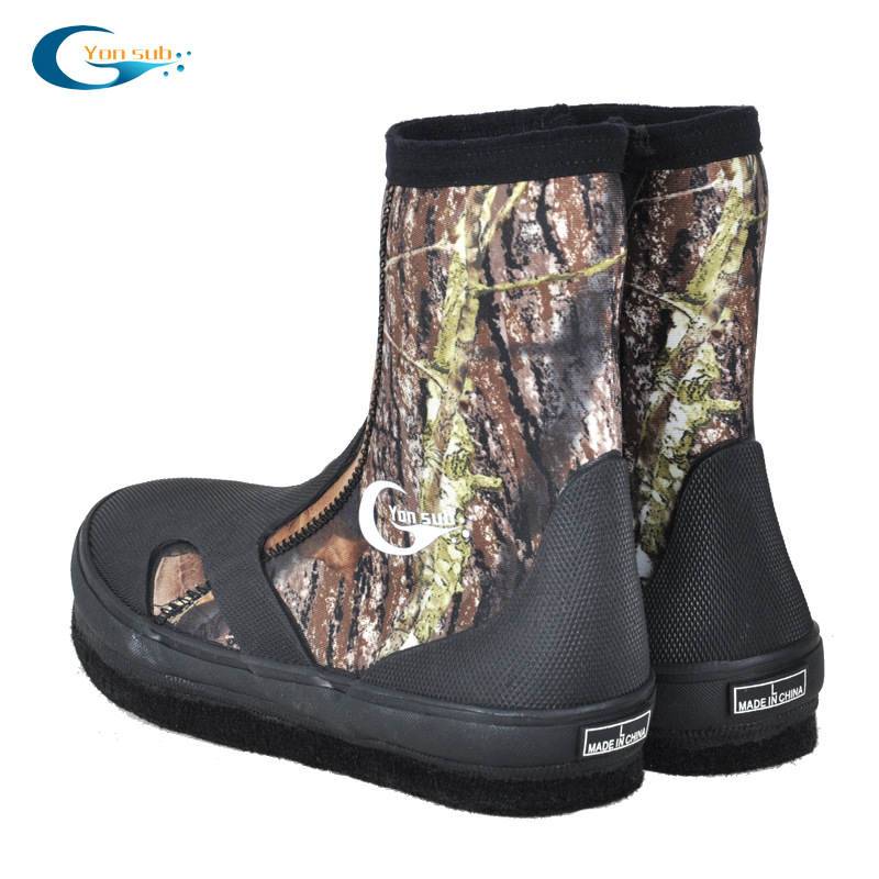 Fishing Hook Size - Chaussures de plongée en néoprène camouflage