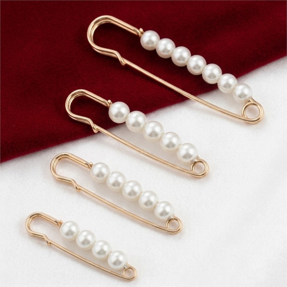 Fishing Hook Size - 10 broches décoratives de sécurité en