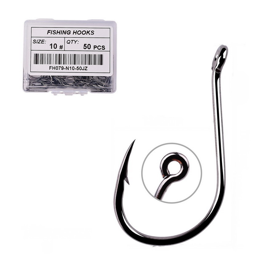 Fishing Hook Circle - Hameçons avec revêtement en acier inoxydable