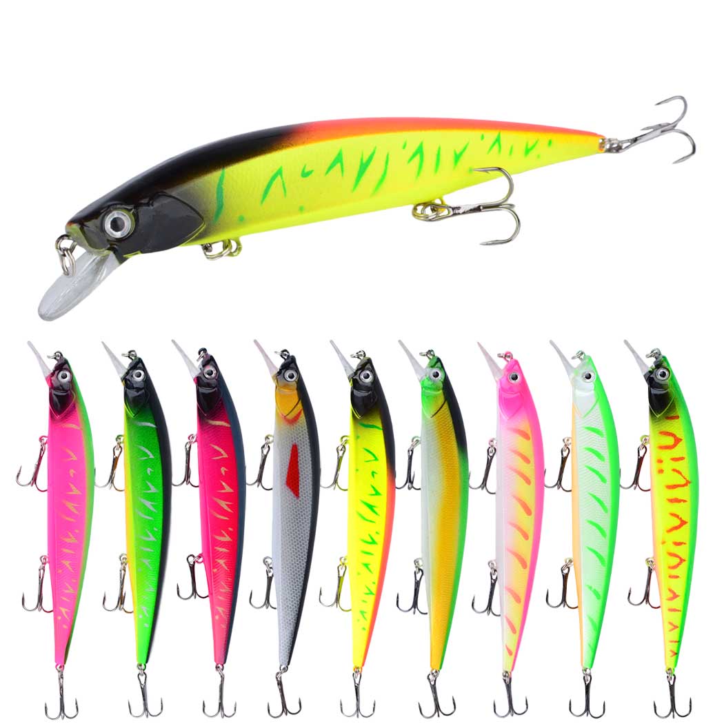 Fishing Hook Treble - Leurre de simulation en plastique, 14cm/20g,