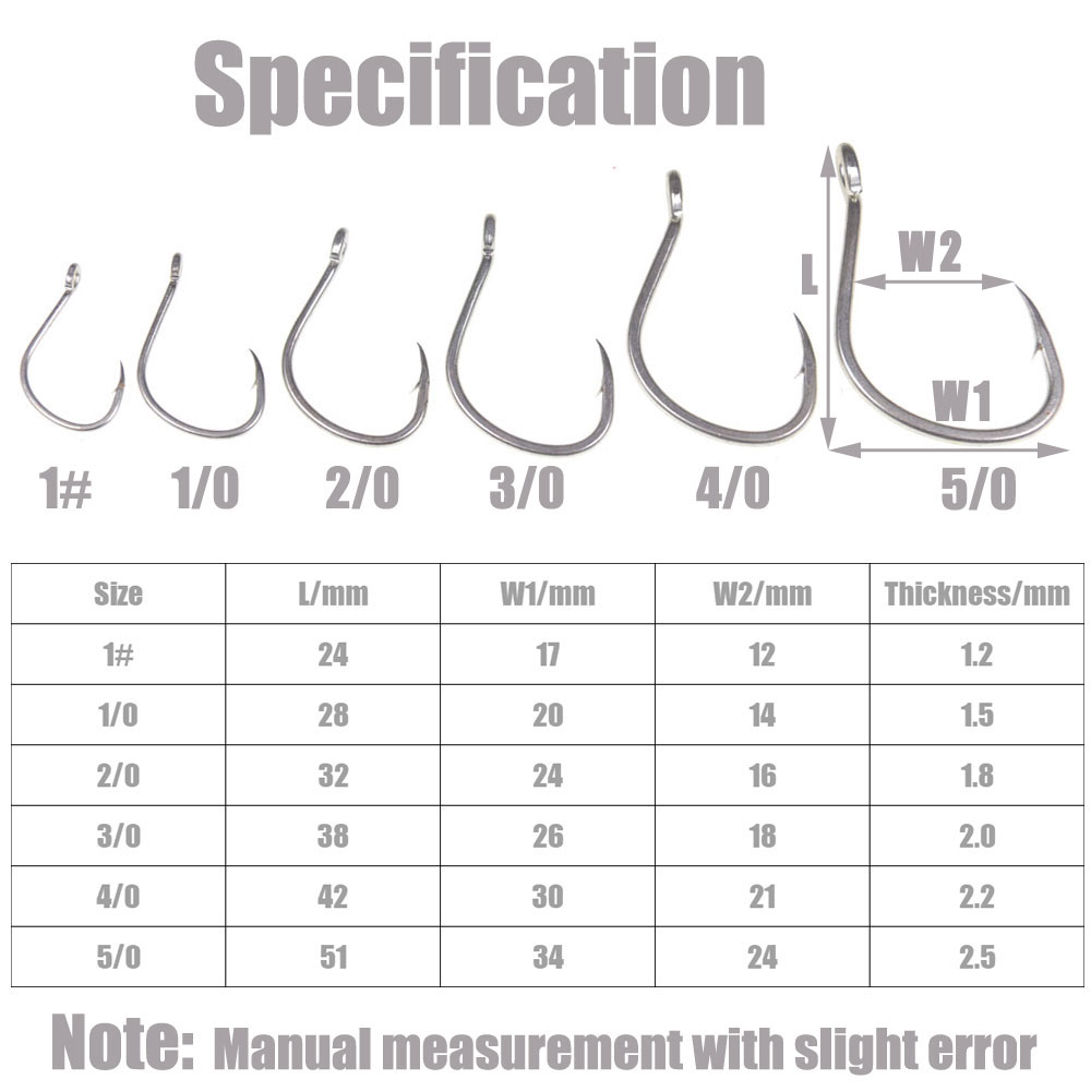 10 pièces mat étain antirouill - Fishing Hook Offset avis et prix