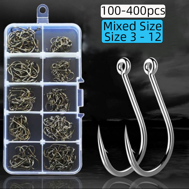 100-400 pièces/boîte 3 # -12 # - Fishing Hook Circle avis et prix