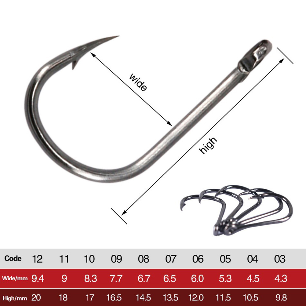 100-400 pièces/boîte 3 # -12 # - Fishing Hook Circle avis et prix