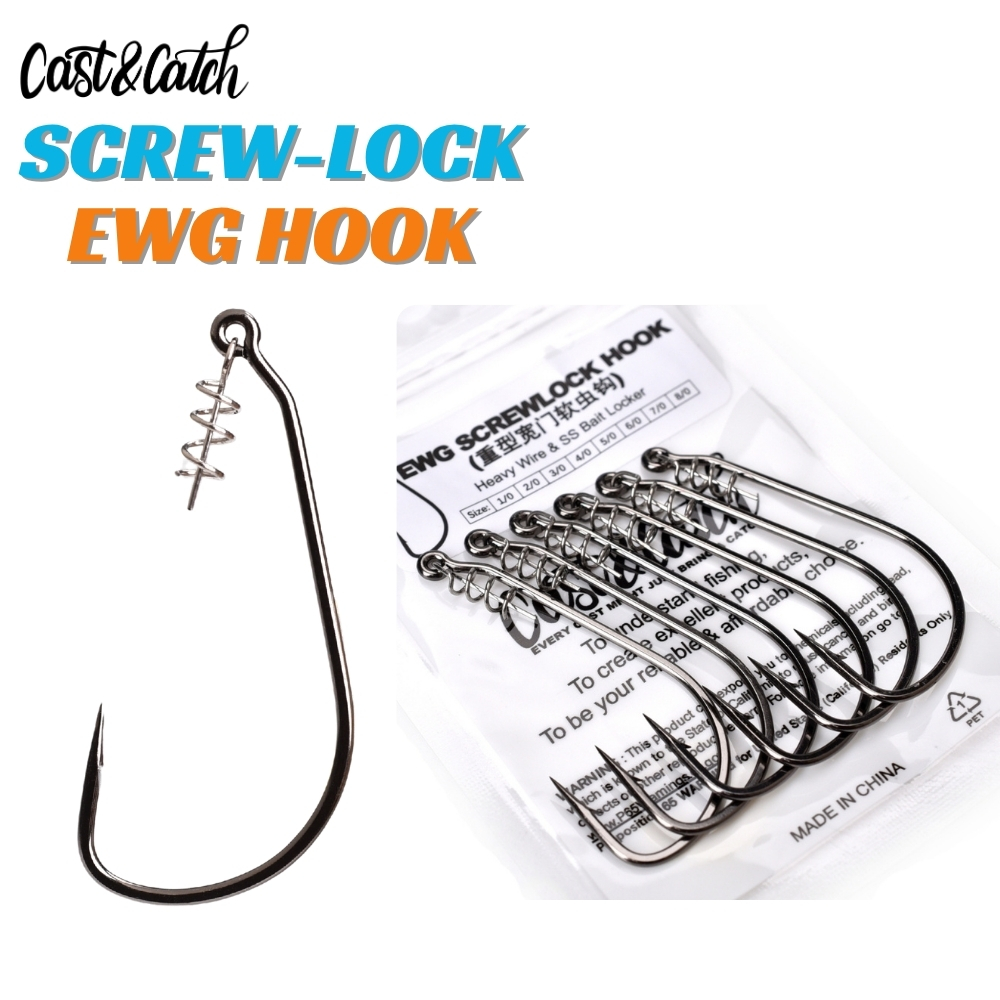 Hameçon Cast&Catch SCREW-LOCK  - Fishing Hook Weedless avis et prix
