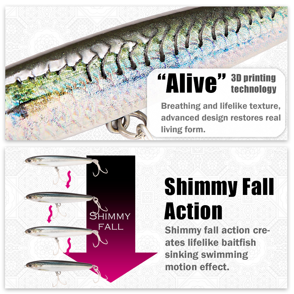 Leurre de pêche B&U Sinking Pe - Fishing Hook Treble avis et prix