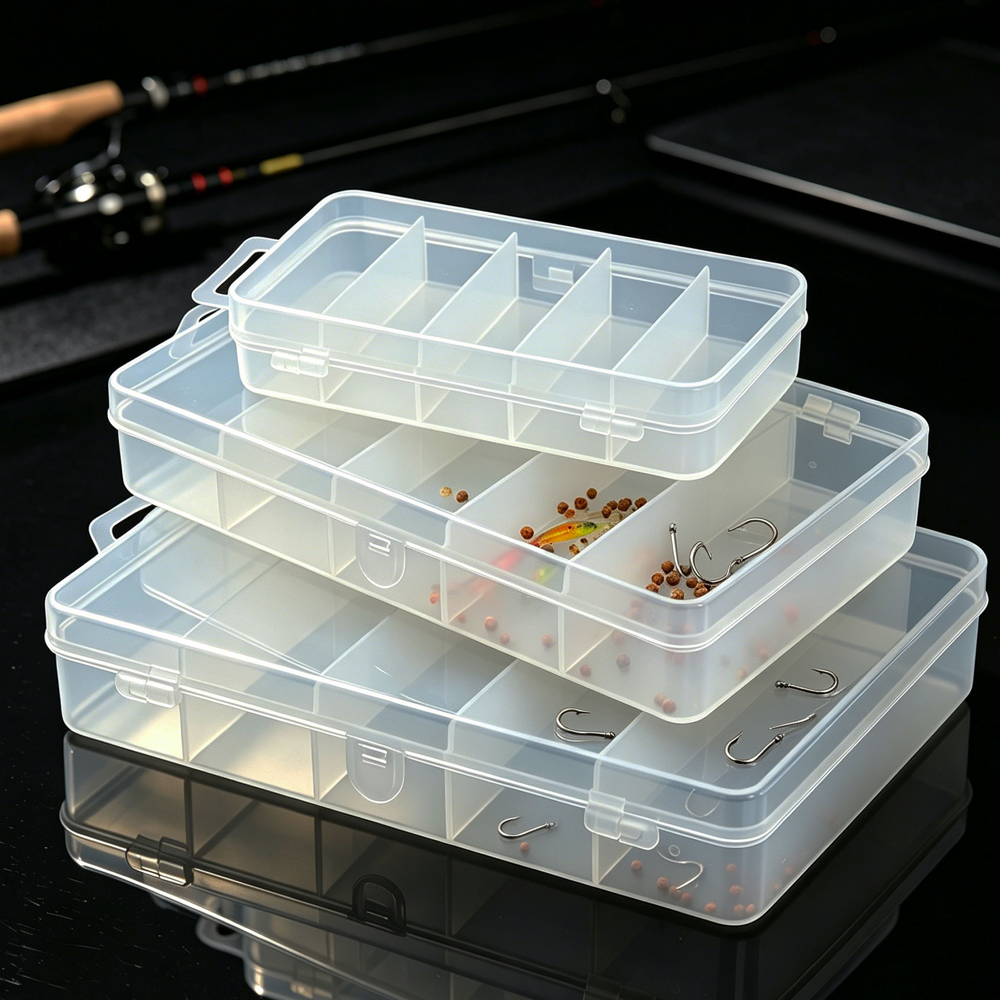 1/3 pièces, 3 tailles d'appâts - Fishing Hook Box avis et prix