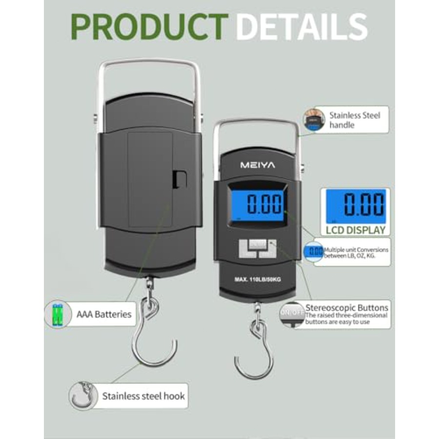 Balance de pêche numérique Fis - Fishing Hook Stainless Steel avis et prix