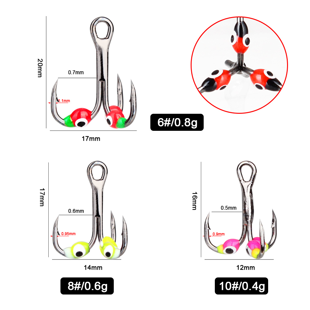 FISH KING 0.4/0.6/0.8g hameçon - Fishing Hook Offset avis et prix