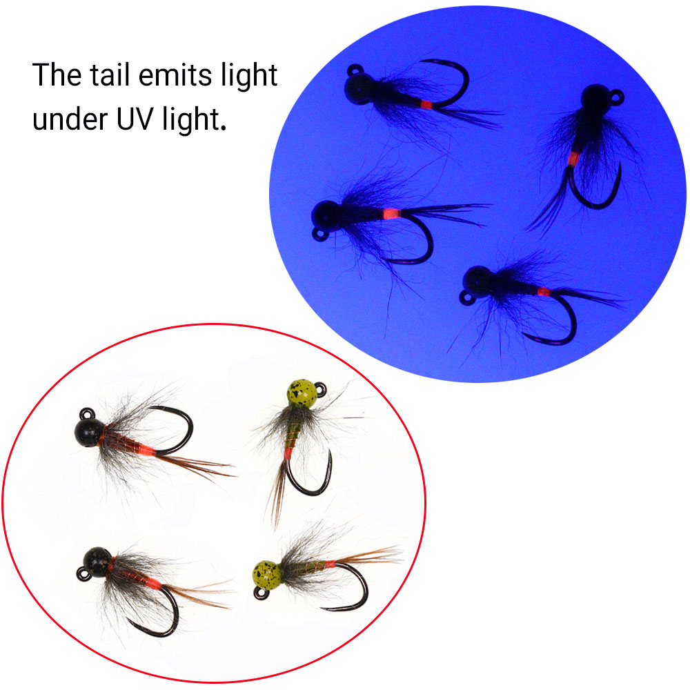 6 leurres de pêche à la mouche - Fishing Hook Barbless avis et prix