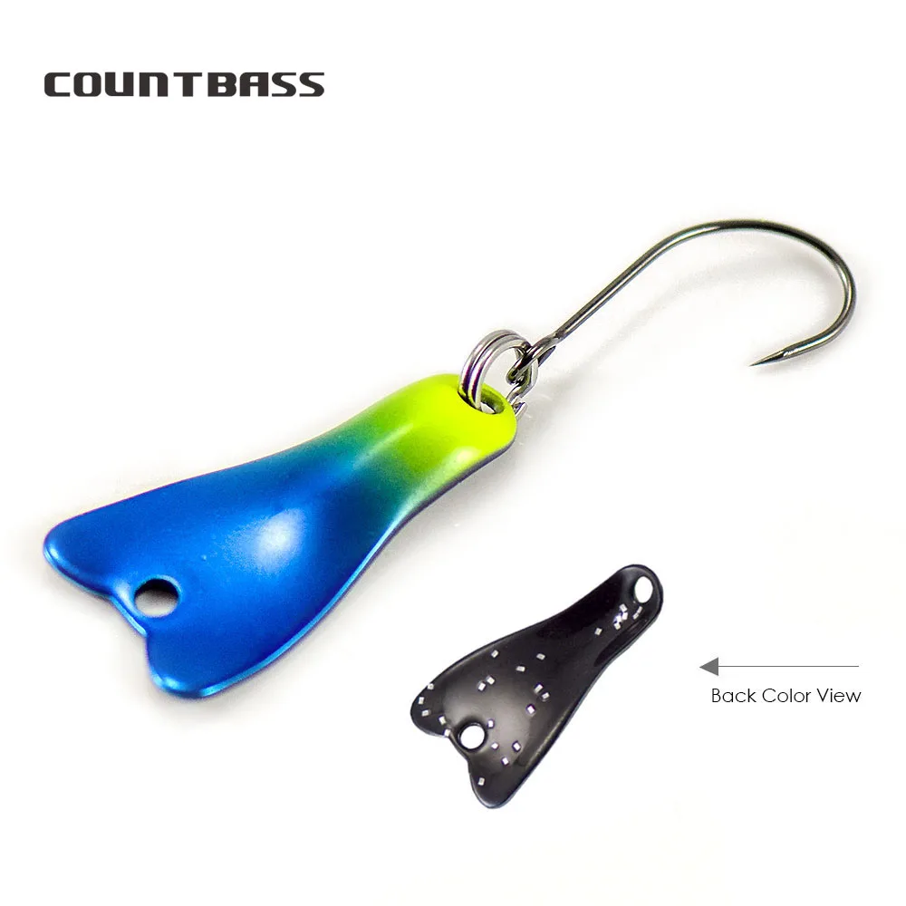 COUNTBASS 5/64oz 2g cuillère d - Fishing Hook Barbless avis et prix