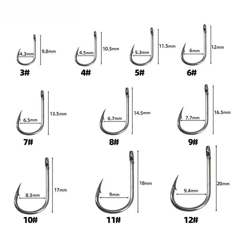 50-1600 pièces/boîtehameçons d - Fishing Hook Barbless avis et prix