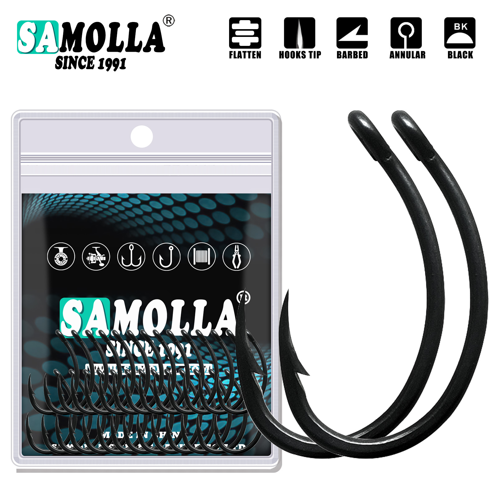 Hameçons de pêche à la carpe,  - Fishing Hook Offset avis et prix