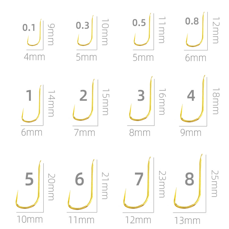 100 pièces Shinkanto sans ardi - Fishing Hook Size avis et prix