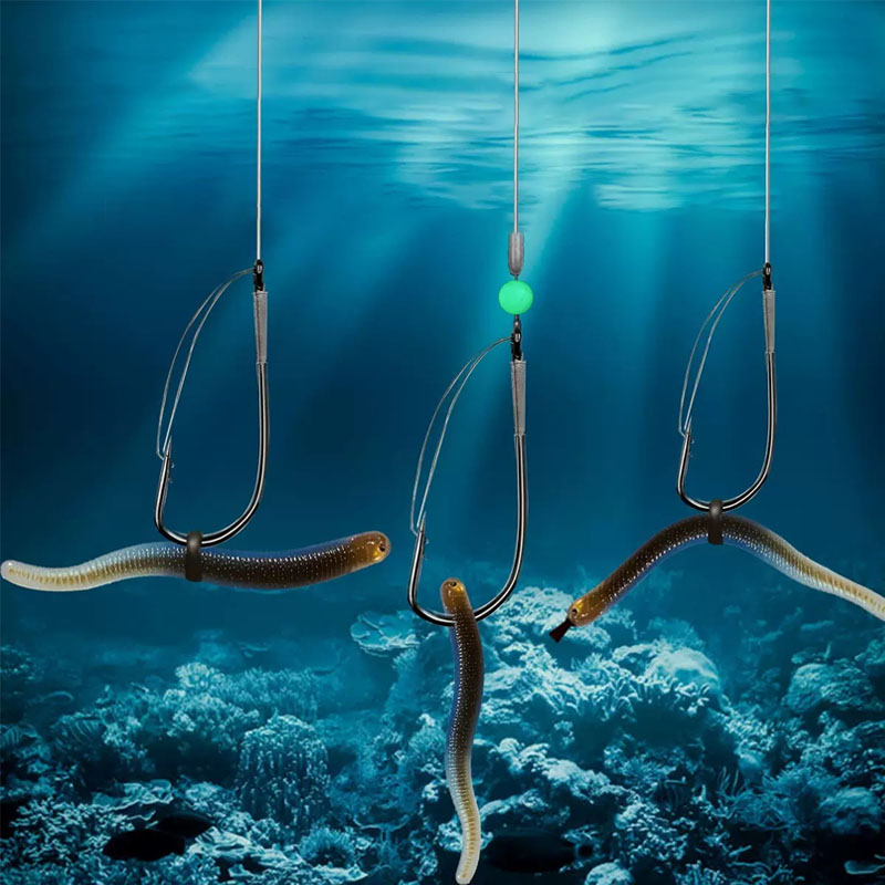 Hameçons à vers décalés sans m - Fishing Hook Weedless avis et prix