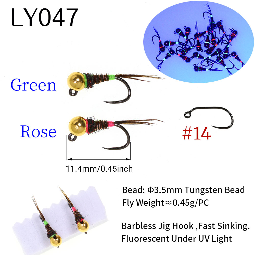 6 leurres de pêche à la mouche - Fishing Hook Barbless avis et prix