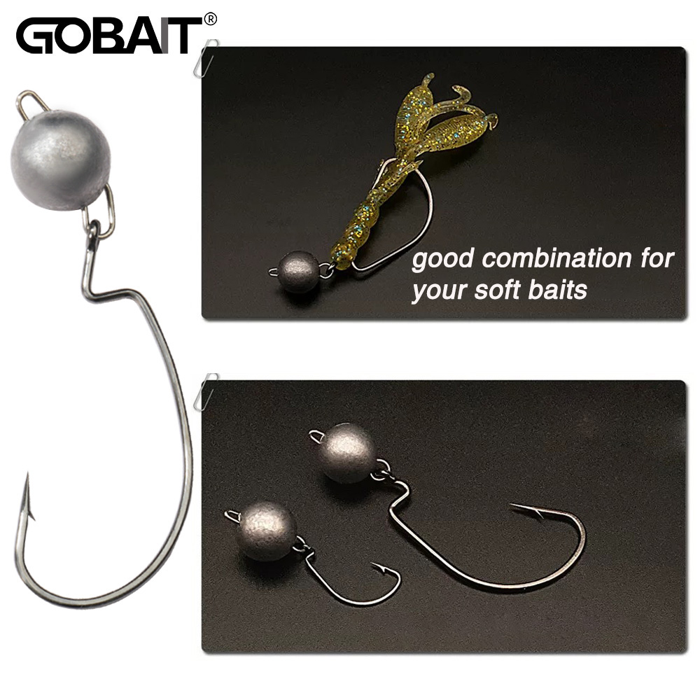 5 pièces tête de gabarit en mé - Fishing Hook Weedless avis et prix
