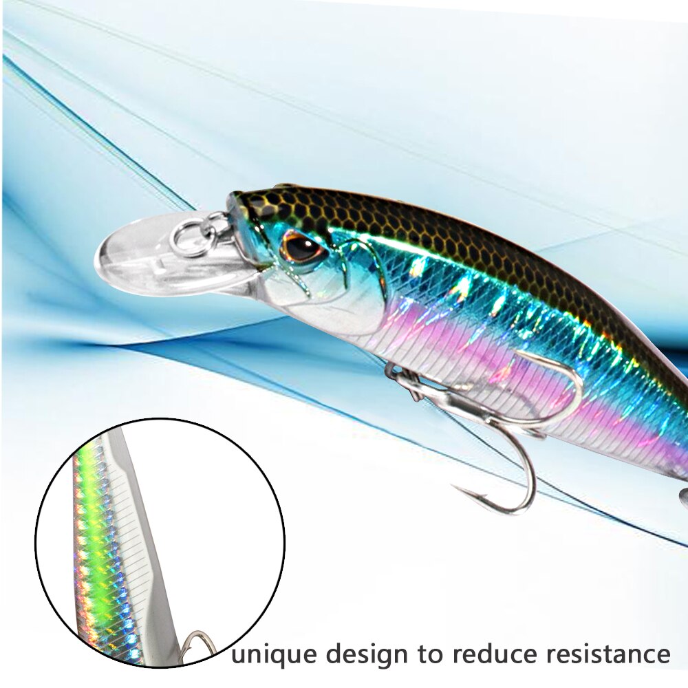 Péné coulant 19g flottant Jerk - Fishing Hook Treble avis et prix